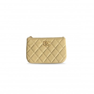 CHANEL CAVIAR QUILTED CC POUCH AP5075 (15*9.5cm) 